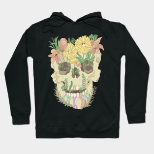 Skull with Flowers Hoodie